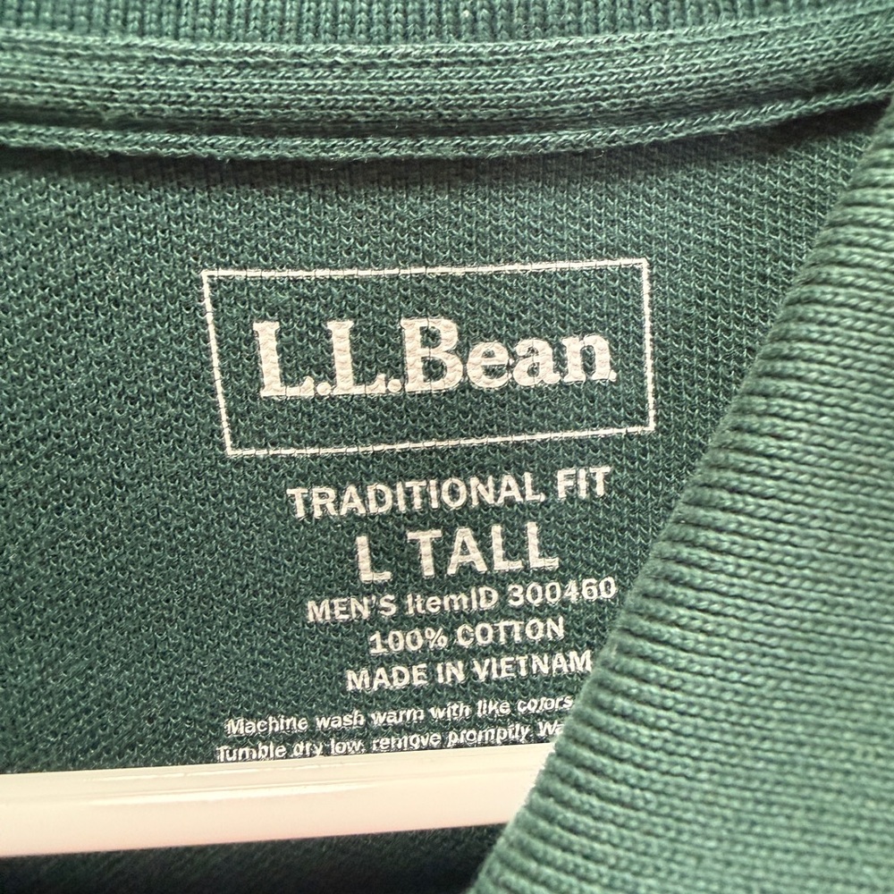L.L.Bean Men's Traditional Fit Tee in Dark Green